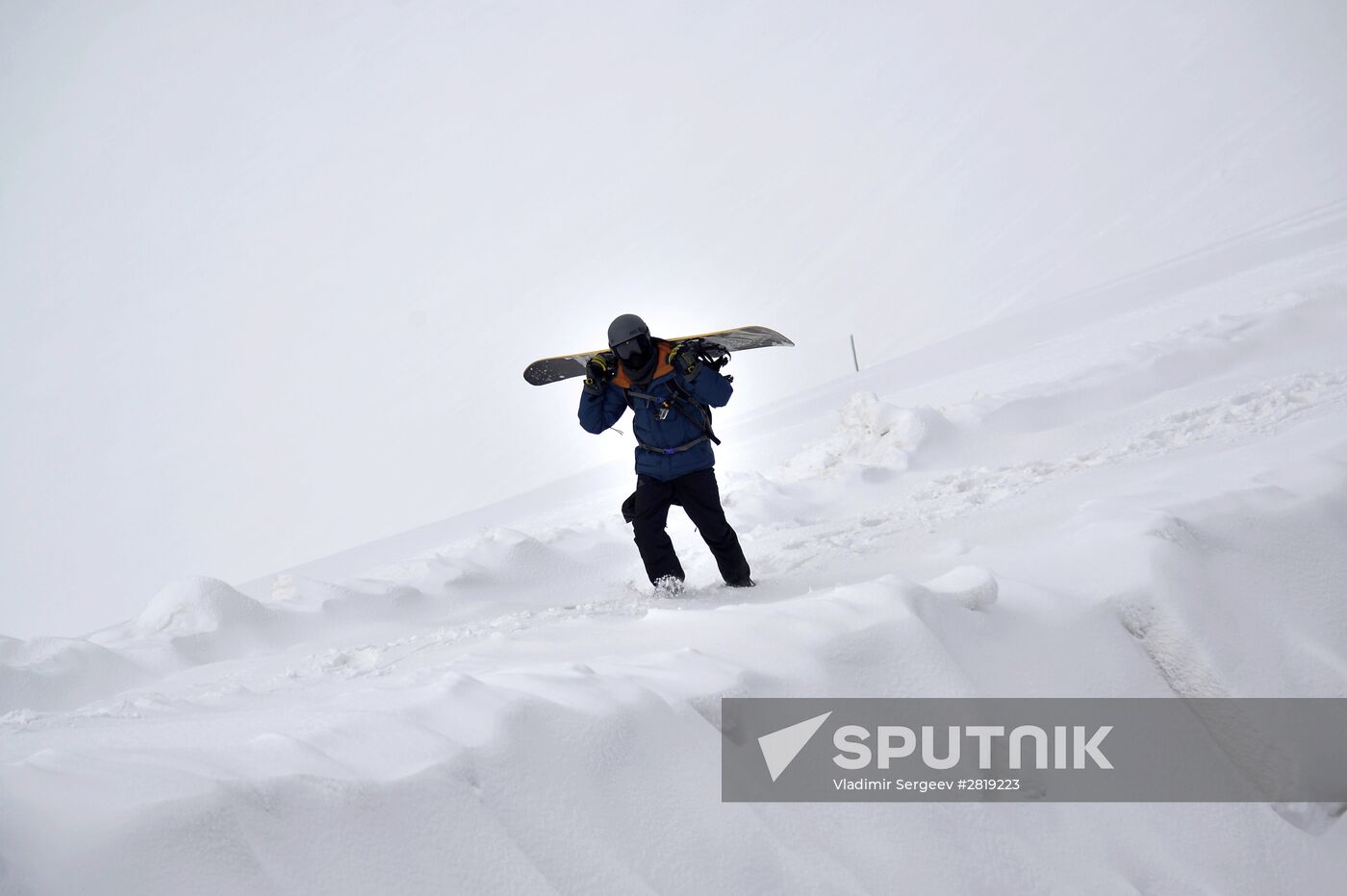 Skiing at Rosa Khutor Alpine Resort in spring