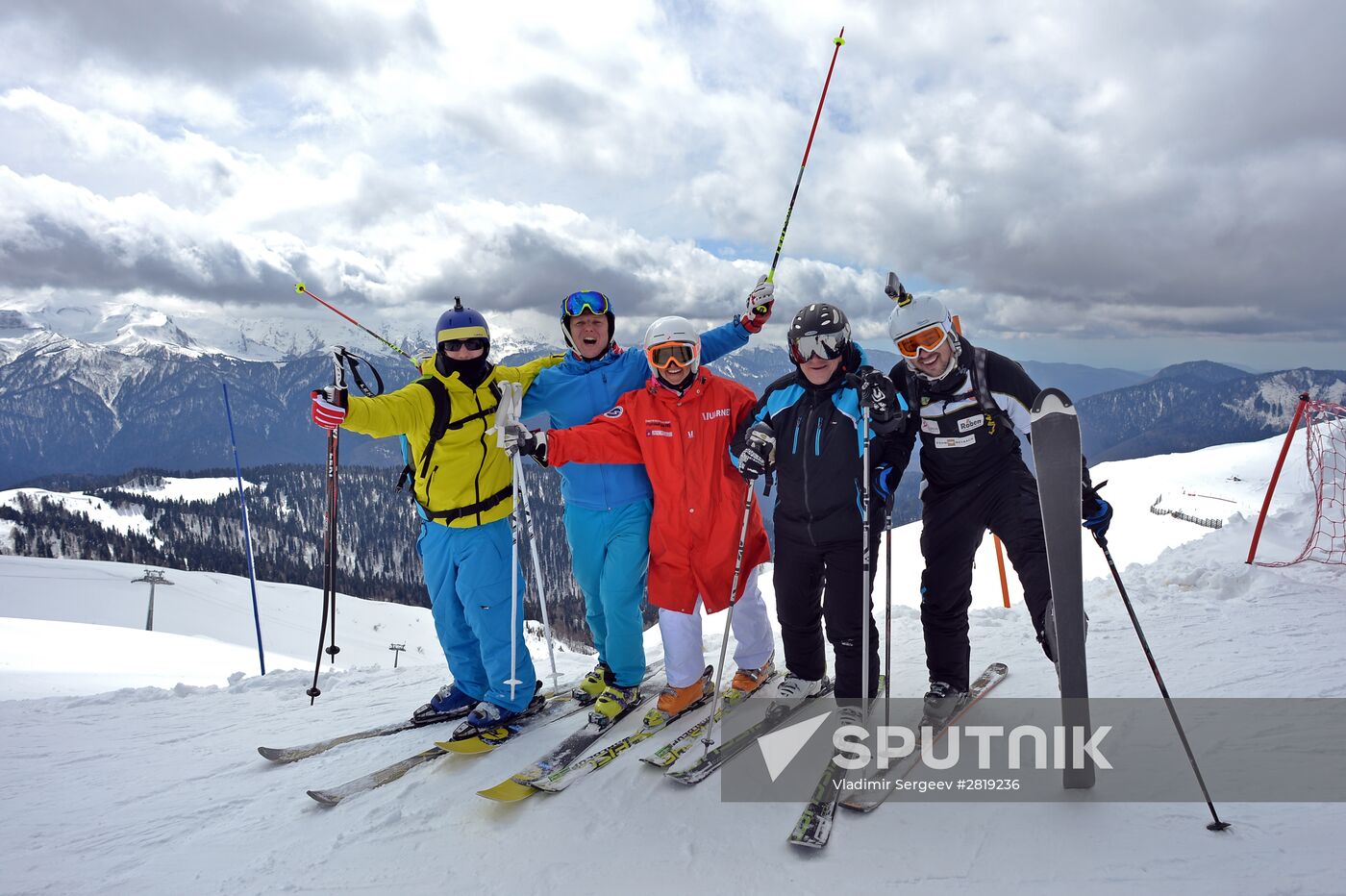 Skiing at Rosa Khutor Alpine Resort in spring