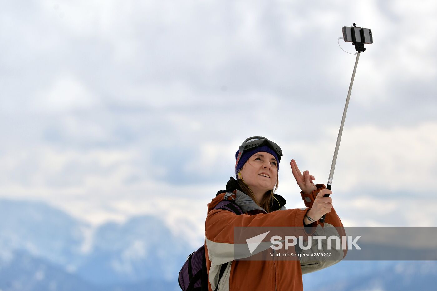 Skiing at Rosa Khutor Alpine Resort in spring