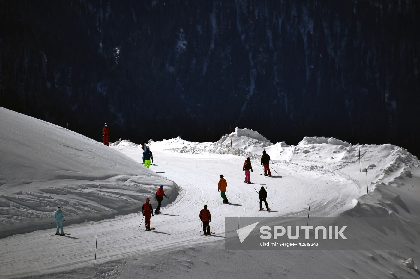 Skiing at Rosa Khutor Alpine Resort in spring