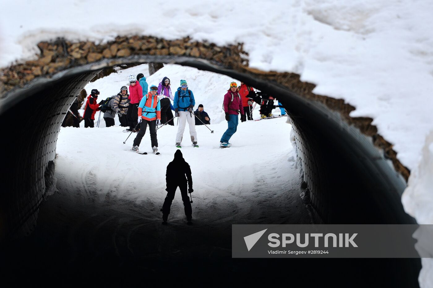 Skiing at Rosa Khutor Alpine Resort in spring