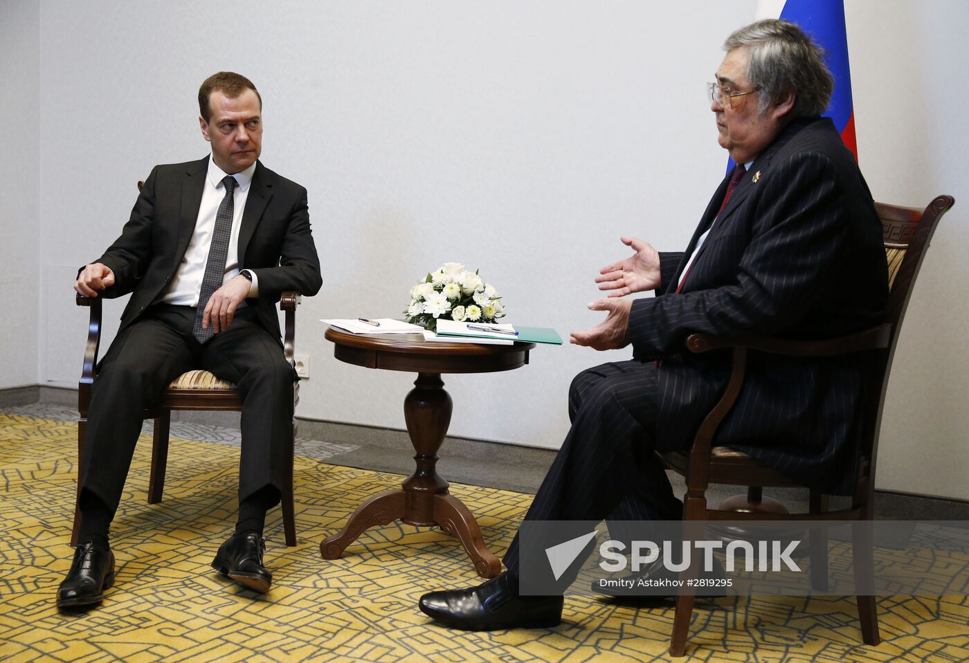 Russian Prime Minister Dmitry Medvedev visits Kemerovo region