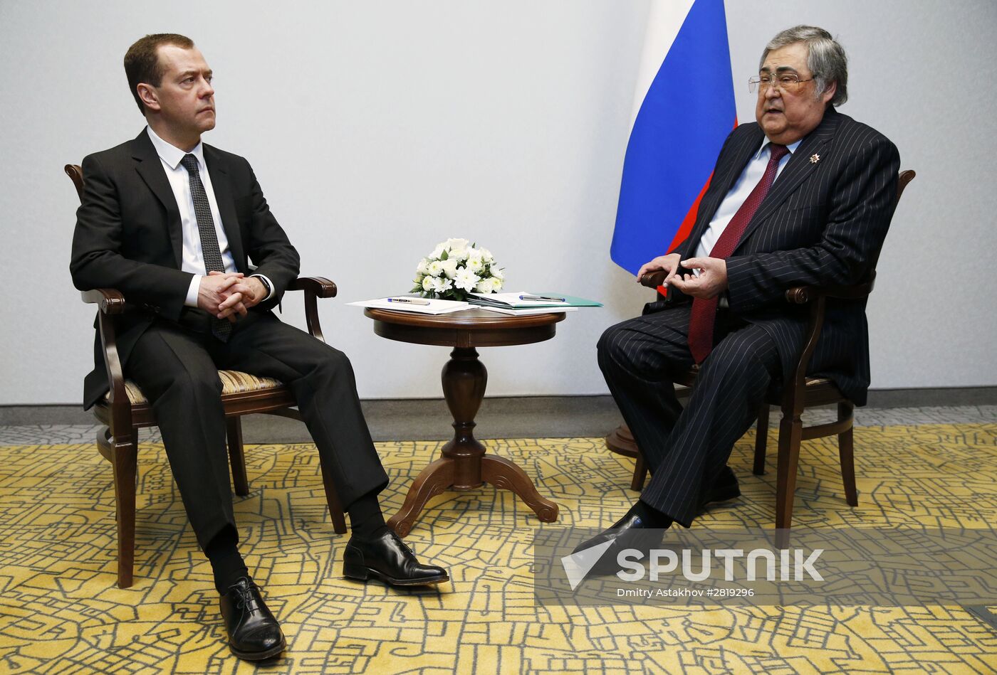 Russian Prime Minister Dmitry Medvedev visits Kemerovo region