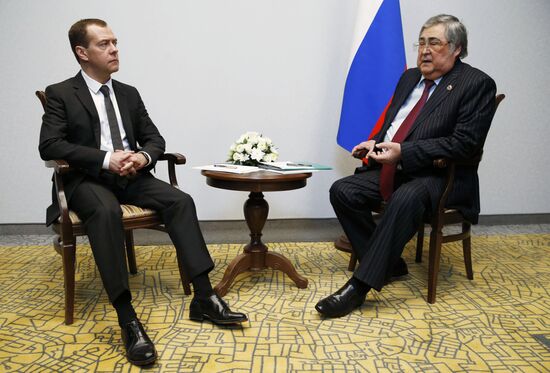 Russian Prime Minister Dmitry Medvedev visits Kemerovo region