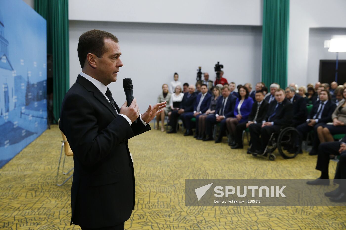 Russian Prime Minister Dmitry Medvedev visits Kemerovo region