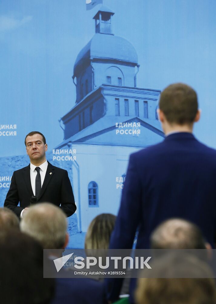 Russian Prime Minister Dmitry Medvedev visits Kemerovo region