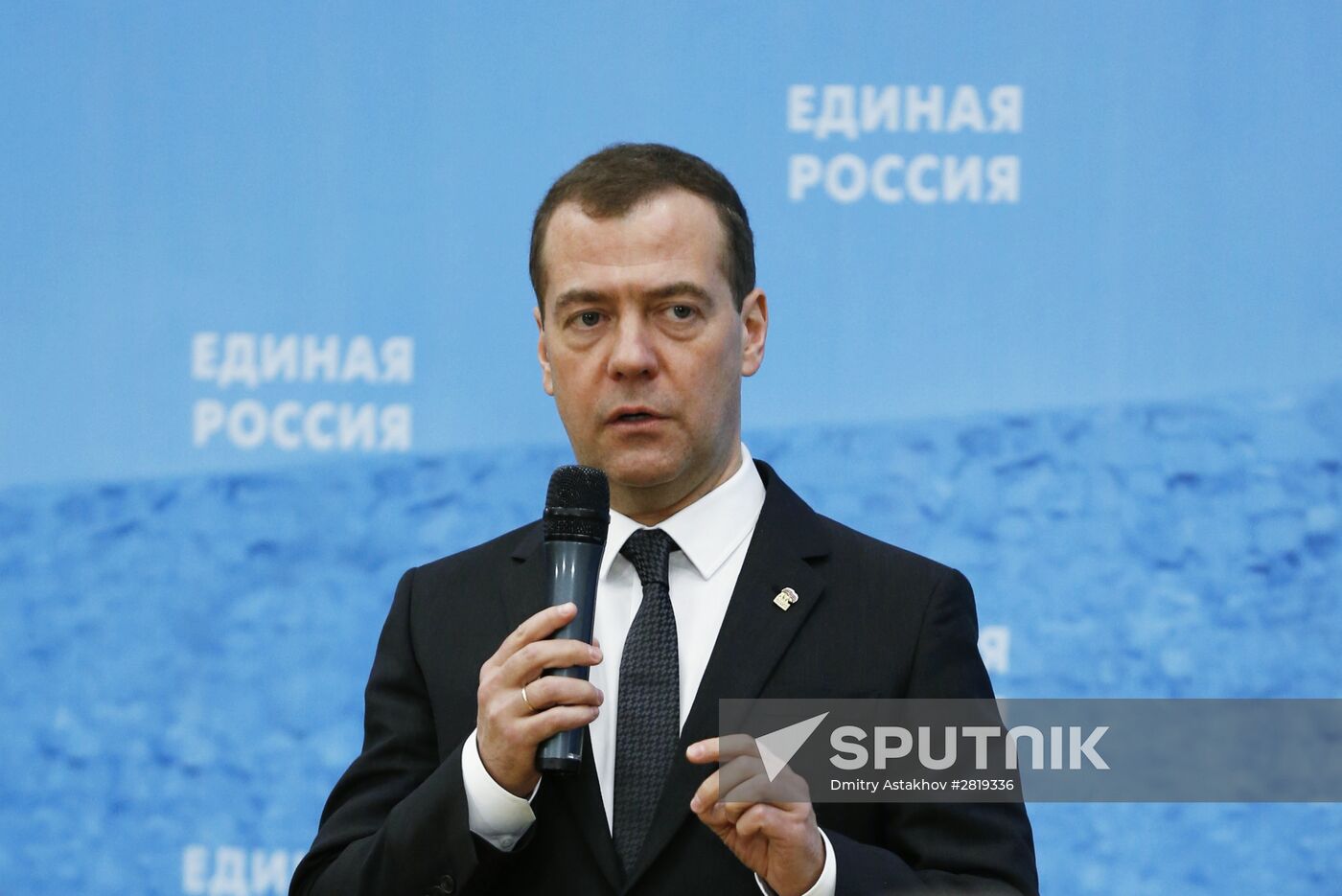 Russian Prime Minister Dmitry Medvedev visits Kemerovo region