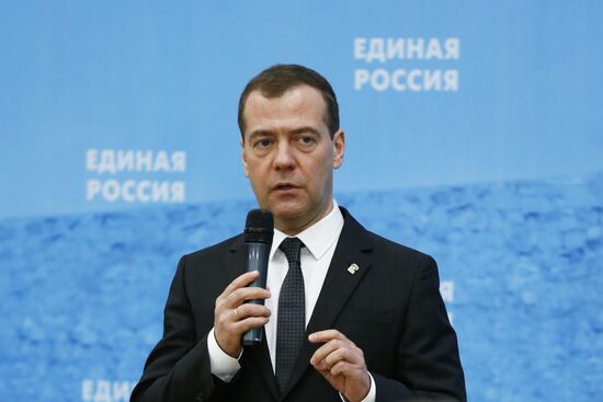 Russian Prime Minister Dmitry Medvedev visits Kemerovo region
