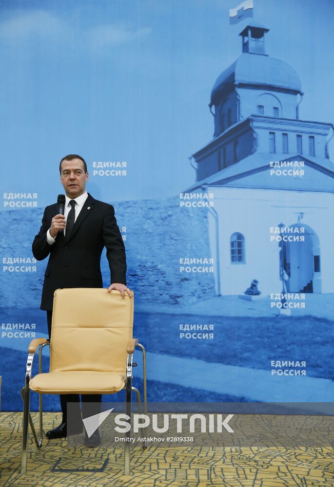 Russian Prime Minister Dmitry Medvedev visits Kemerovo region