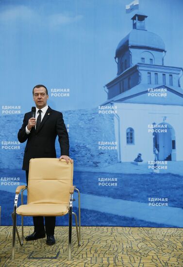 Russian Prime Minister Dmitry Medvedev visits Kemerovo region