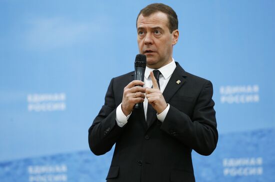 Russian Prime Minister Dmitry Medvedev visits Kemerovo region