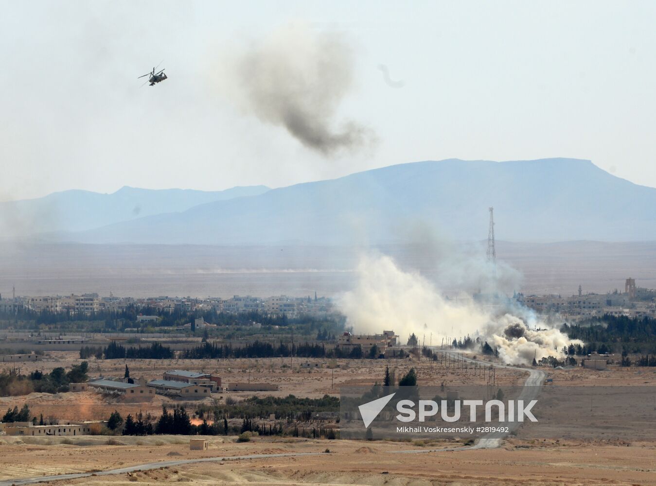 Ka-52 helicopter flies combat mission in Syria