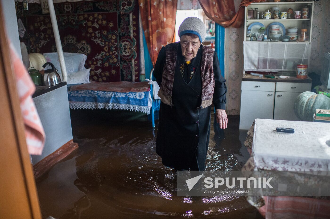 Spring flood in the Omsk Region