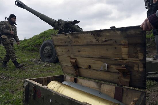 Situation near Madagis village in the Karabakh conflict zone