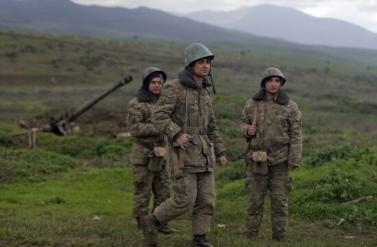 Situation near Madagis village in the Karabakh conflict zone