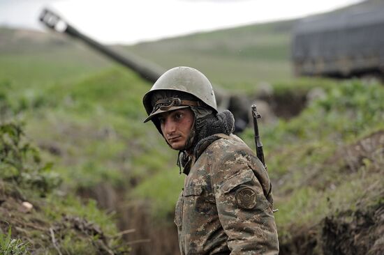 Situation near Madagis village in the Karabakh conflict zone