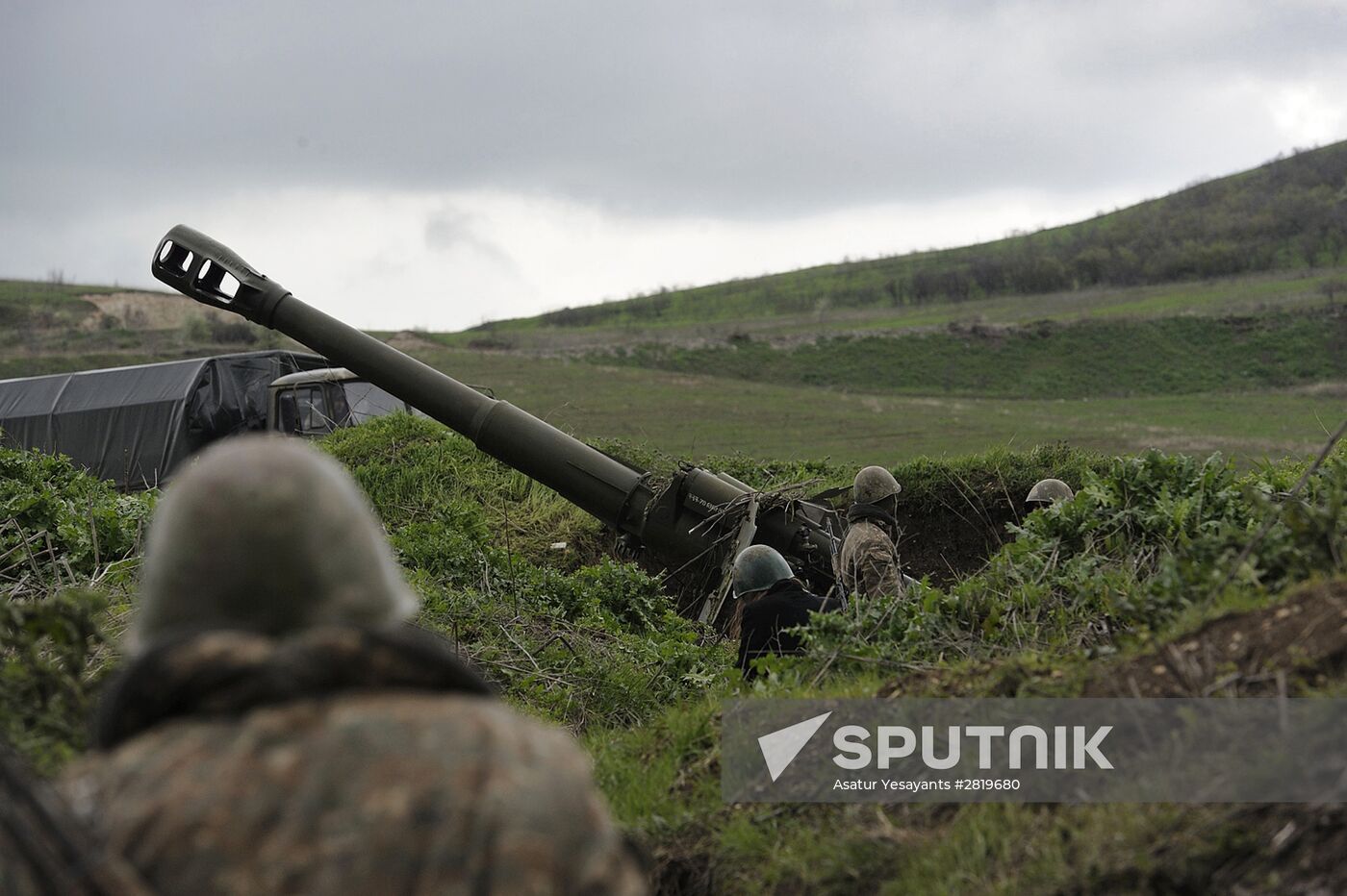 Situation near Madagis village in the Karabakh conflict zone