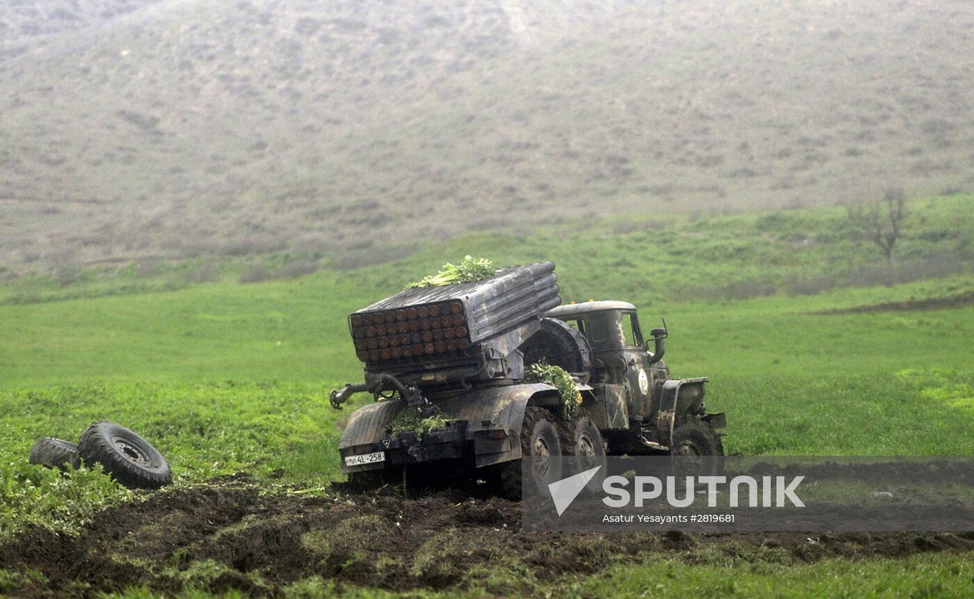 Situation near Madagis village in the Karabakh conflict zone