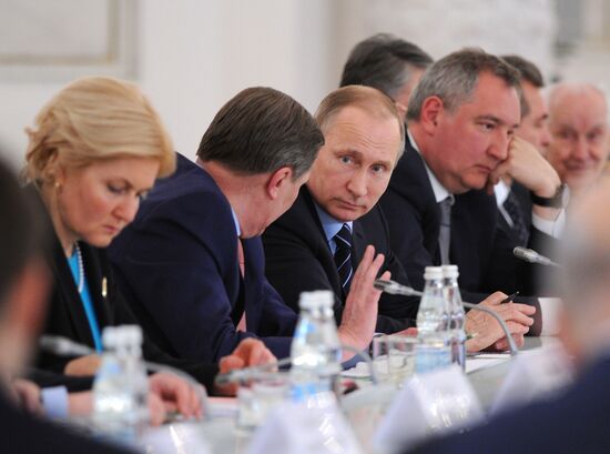 Russian President Vladimir Putin chairs meeting of Russian Victory Organizing Committee