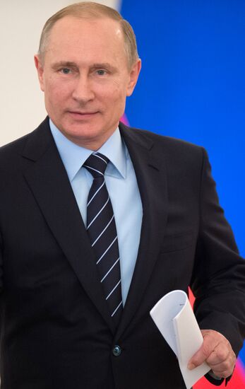 Russian President Vladimir Putin chairs meeting of Russian Victory Organizing Committee