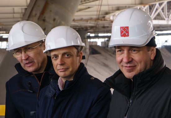 Representatives of FIFA and Russia 2018 Organizing Committee visit Zenit-Arena Stadium
