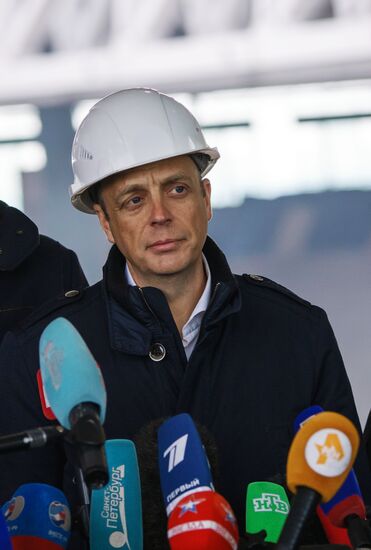 FIFA and Russia 2018 Organizing Committee visit Zenit-Arena Stadium