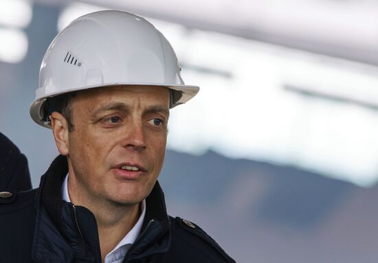 Representatives of FIFA and Russia 2018 Organizing Committee visit Zenit-Arena Stadium