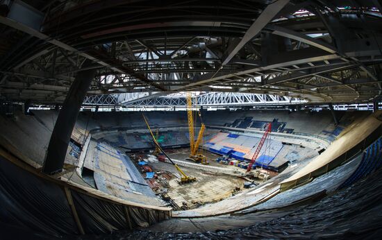 FIFA and Russia 2018 Organizing Committee visit Zenit-Arena Stadium