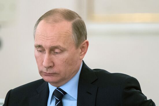 Russian President Vladimir Putin chairs meeting of Russian Victory Organizing Committee