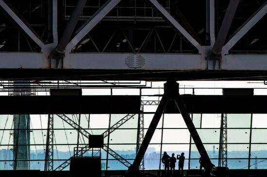 FIFA and Russia 2018 Organizing Committee visit Zenit-Arena Stadium