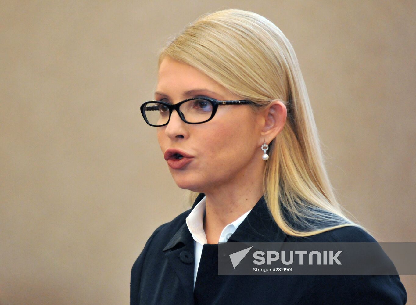 News conference with Yulia Timoshenko in Lvov