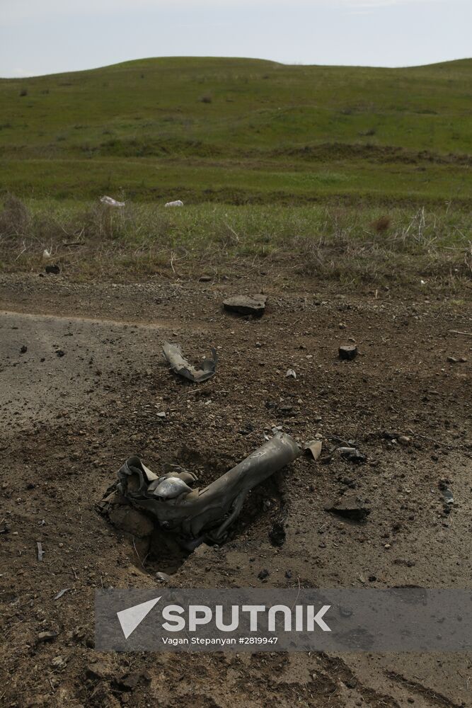 Situation near Madagis village in the Karabakh conflict zone