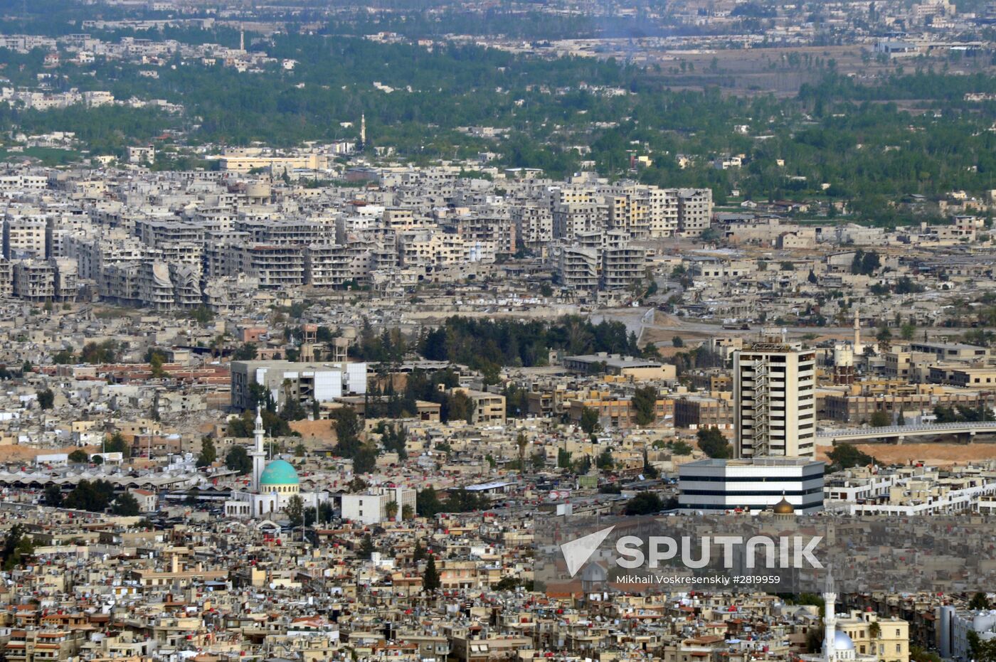 View of Damascus from Mount Qasioun