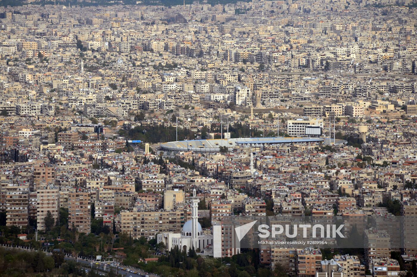 View of Damascus from Mount Qasioun