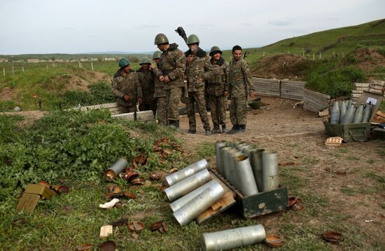 Situation near Madagis village in the Karabakh conflict zone