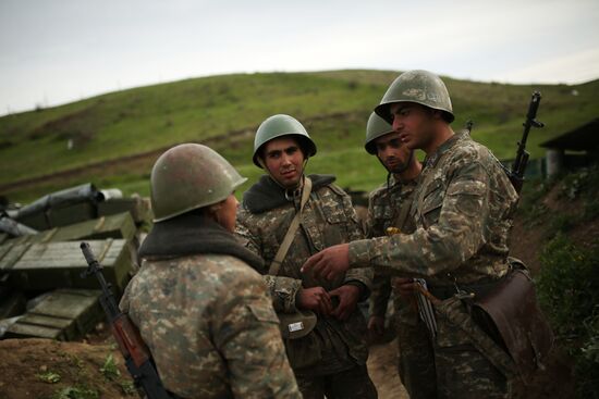 Situation near Madagis village in the Karabakh conflict zone