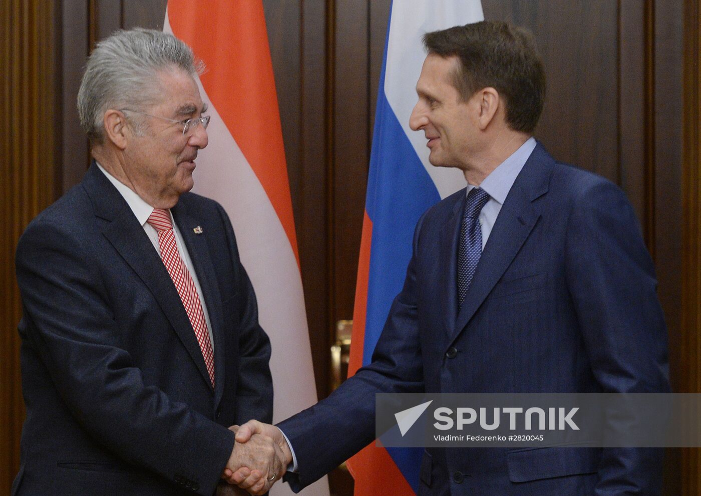 State Duma Speaker Sergei Naryshkin meets with Austrian President Heinz Fischer