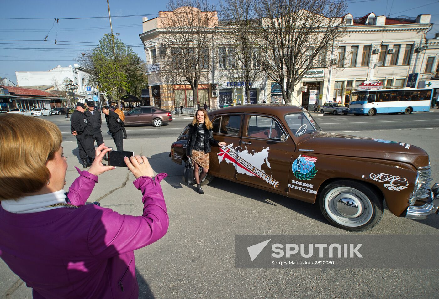 Star of Our Great Victory auto rally in Simferopol