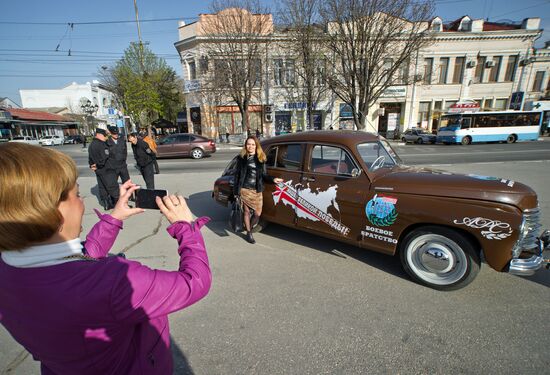 Star of Our Great Victory auto rally in Simferopol