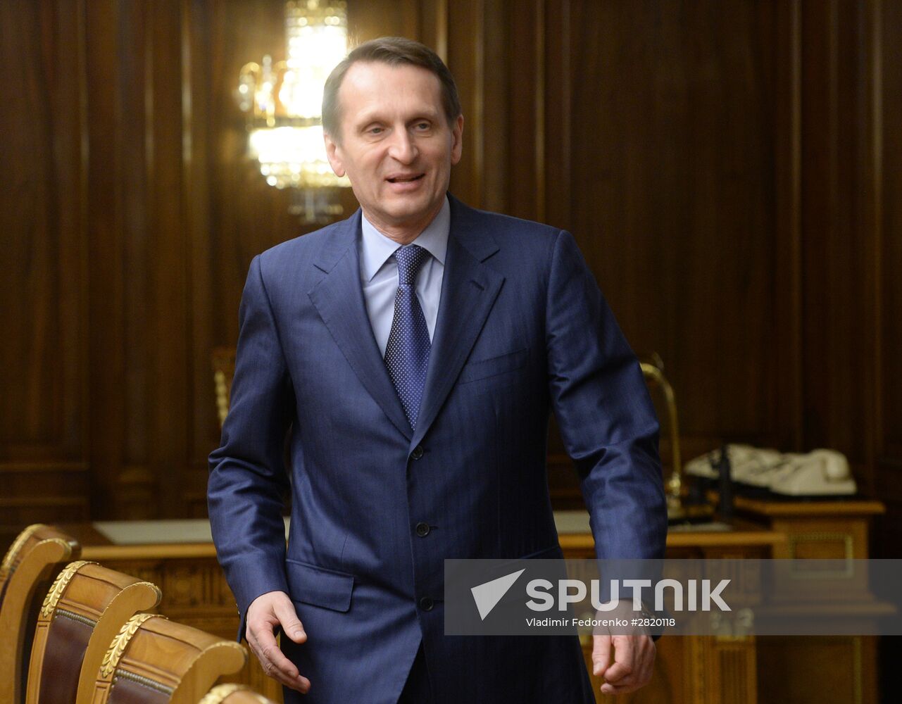 State Duma Speaker Sergei Naryshkin's meeting with President of Austria Heinz Fischer