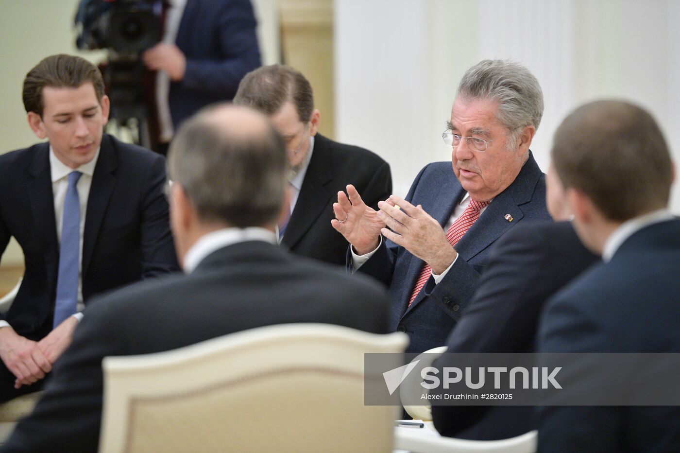 President Vladimir Putin meets with President of Austria Heinz Fischer