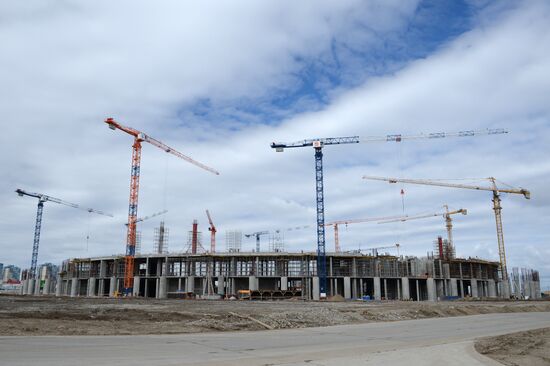 Construction of Nizhny Novgorod Stadium