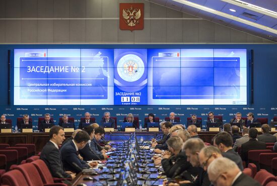 Meeting of the Central Election Commission of Russia