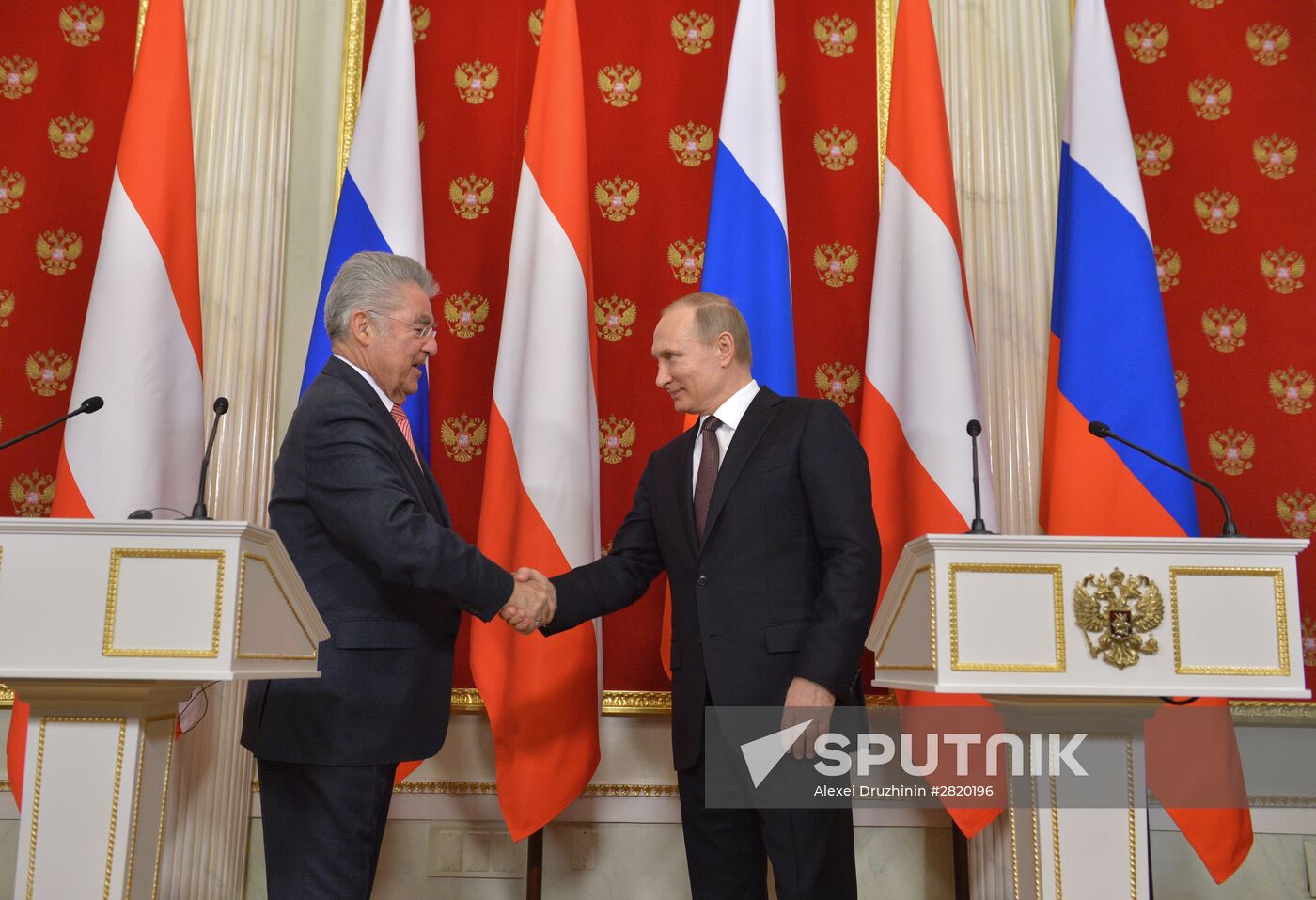 Russian President Vladimir Putin's meeting with President of Austria Heinz Fischer