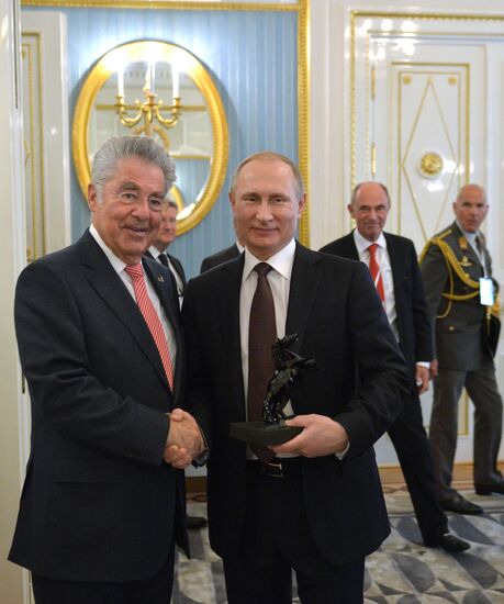 Russian President Vladimir Putin's meeting with President of Austria Heinz Fischer