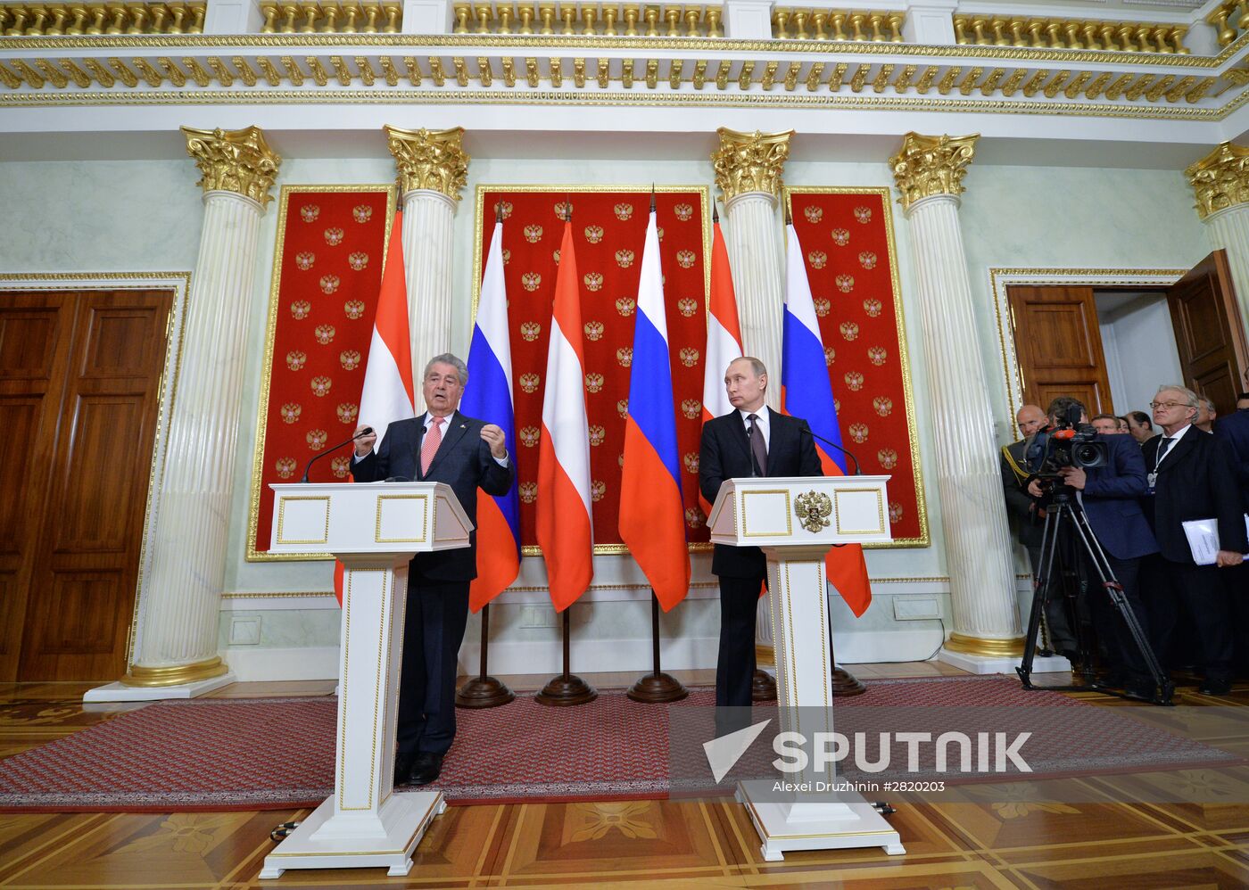 Russian President Vladimir Putin's meeting with President of Austria Heinz Fischer
