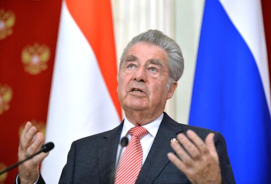Russian President Vladimir Putin's meeting with President of Austria Heinz Fischer