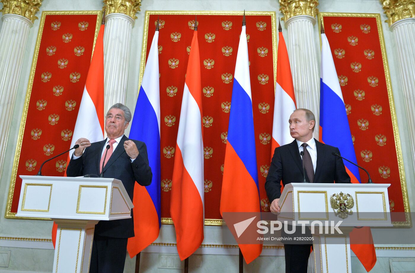 Russian President Vladimir Putin's meeting with President of Austria Heinz Fischer