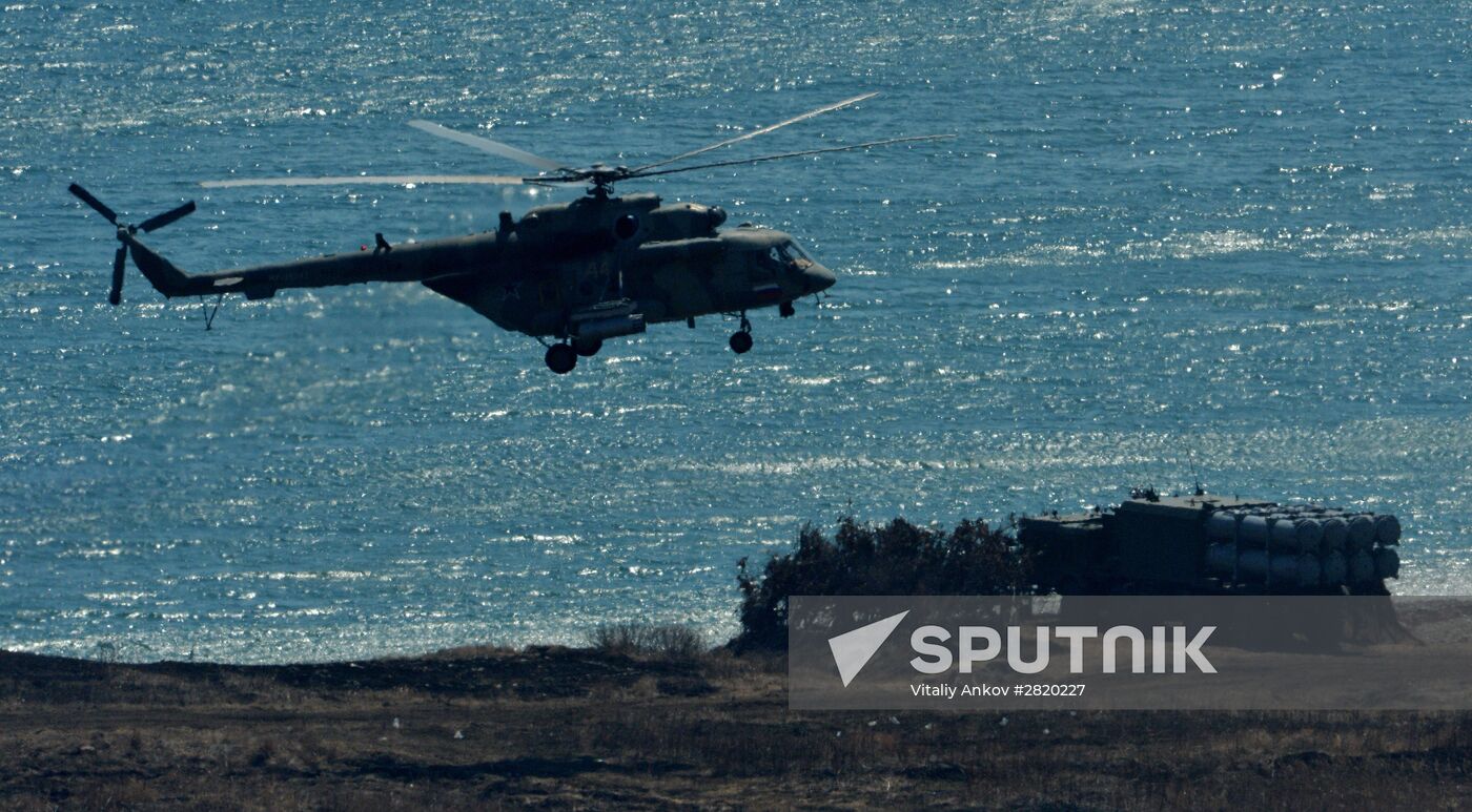 Tactical drill of Pacific Fleet's Naval Infantry brigade and motor-rifle brigade of 5th Combined Arms Army of Eastern Military District