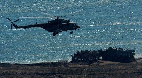 Tactical drill of Pacific Fleet's Naval Infantry brigade and motor-rifle brigade of 5th Combined Arms Army of Eastern Military District